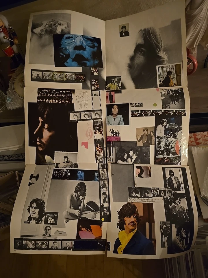 The BEATLES WHITE ALBUM APPLE 1968 SWBO-101 2nd LA Repress W/Poster/pics G+/VG Foto 4 de 4