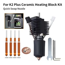 Hot End Kit For Creality K2 Plus Ceramic Heating Block Kit Quick-Swap Nozzle