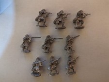 Vintage Ral Partha Fantasy Tribe Fighters Pewter 9 Figure Lot NM