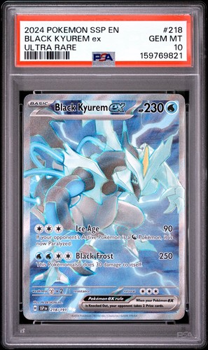 Pokémon TCG Black Kyurem EX Surging Sparks 218/191