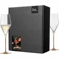 Eisch ChampagnergläSer Ravi Gold 2Er Set Champagnerglas Glas Kristallglas 260 Ml