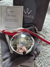 NEW 2018 WALLACE SILVER PLATE SLEIGH BELL