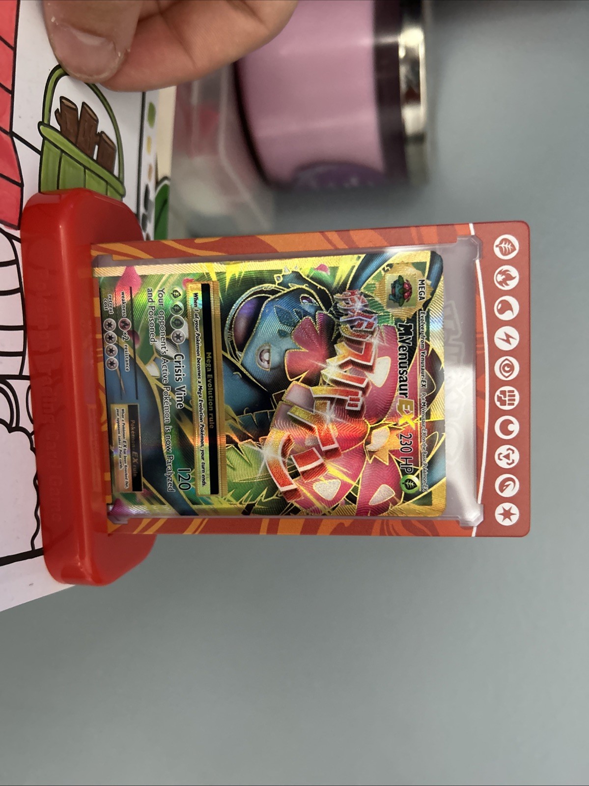 M Venusaur EX Full Art Holo Card 100/108 Evolutions Mega Series Pokemon TCG