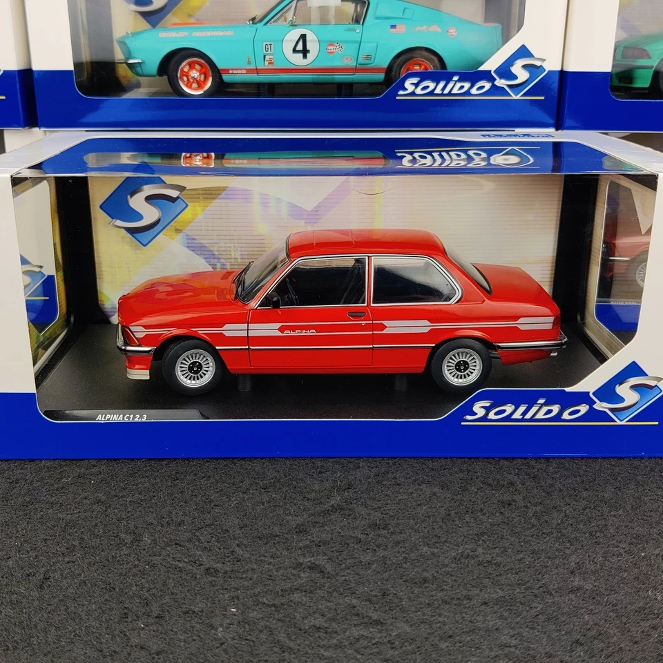VOITURE SOLIDO BMW ALPINA E21 C1 2.3L ROUGE 1980 1:18 NEUF BOITE S1812803 - Photo 2/4