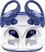Active Noise Cancelling Wireless Earbuds Bluetooth Headphones 80H Playtime Ear B