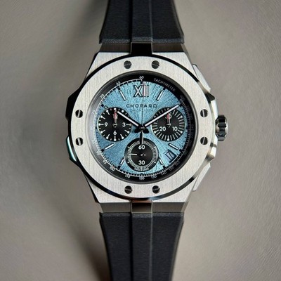Chopard Alpine Eagle XL Chrono 44mm Titanium / Rhône Blue Watch 298609-3008