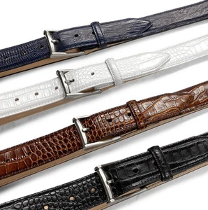 J2 Men's Belt Genuine Full-Grain Cowhide Leather Designer Dress Belt 1-3/8"