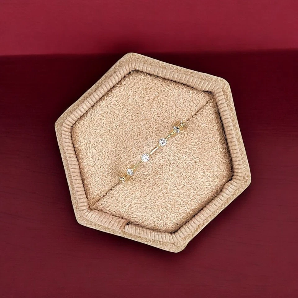 Eternity Wedding Band Lab Grown Round 0.75 Carat Diamond women 14k Yellow Gold - Image 3 of 4