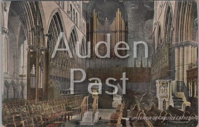 Carlisle Kathedrale Innenraum Orgelschiff Cumbria Postkarte