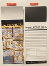 NHL 2025-26 PITTSBURGH PENGUINS PARTIAL MAGNET SCHEDULE TEAMS, DATES & TIMES-NEW