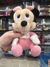 Vintage 7" Disney Babies Minnie Mouse Plush Stuffed Toy Playskool 1984 CLEAN