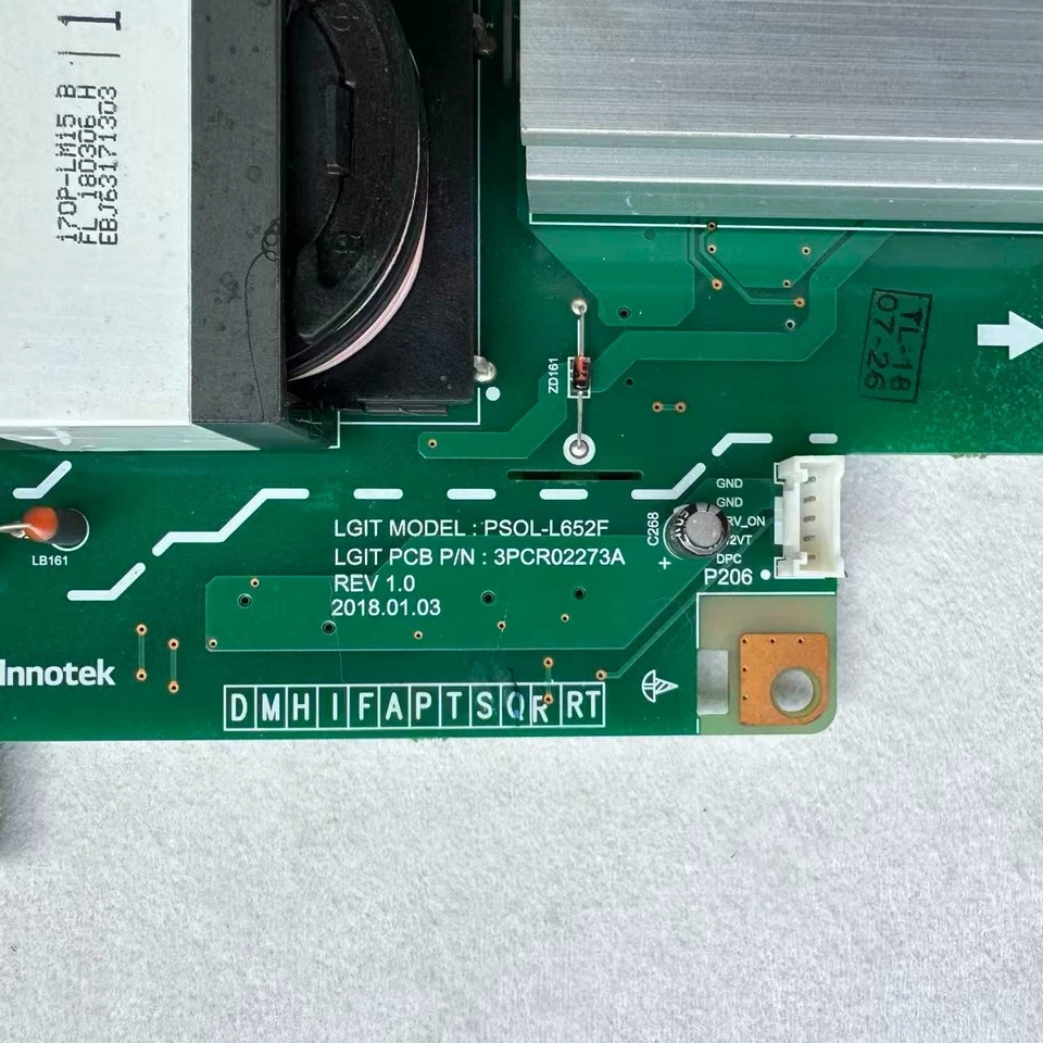 OLED77W8XCA Power Board PSOL-L652F 3PCR02273A EAY64788803 LGP77W7-17OP - Image 2 of 4