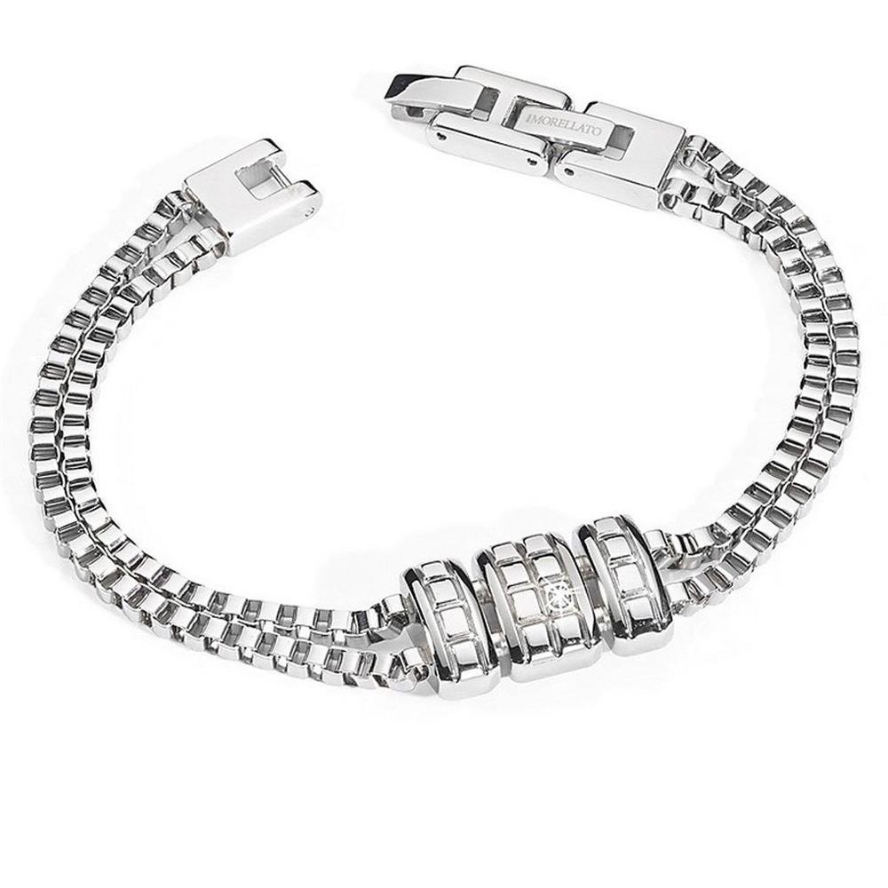 Bracciale Morellato Uomo Chocolat in Acciaio Diamante SIM07