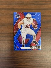 2025 Panini Football Mosaic Trey McBride Blue Scope Prizm #176 Arizona Cardinals