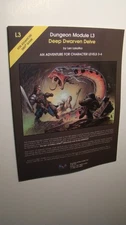 MODULE - L3 - DEEP DWARVEN DELVE *NEW NM/MINT 9.8 NEW* DUNGEONS DRAGONS