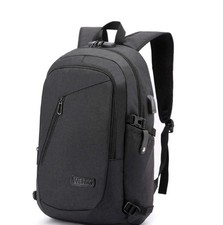 WENIG Anti-Theft Travel Laptop Backpack with USB Charging Port Lock,Water Resist