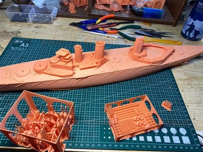 1/350 Britain HMS Queen Mary (1914) Schlachtkreuzer(Voller Rumpf/Wasserlinie)