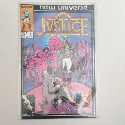 Marvel Comics Justice #1 New Universe VFN+/Nm (1986) Rare Vol 1 UK Free P&P 