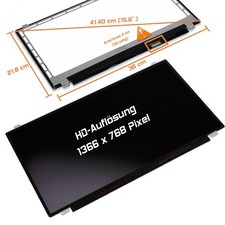 15,6" LED Display matt passend für AUO B156XTN04.1 B156XTN04.0 WXGA HD 1366x768