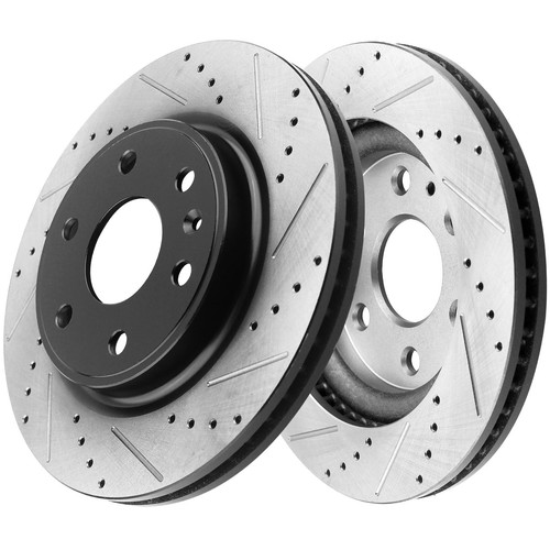 Front Disc Brake Rotors and Ceramic Brake Pads For Buick Enclave Chevy Traverse - Picture 16 of 33