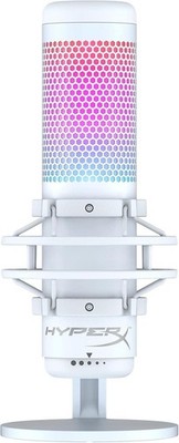 HyperX QuadCast S RGB USB Condenser Microphone White 519P0AA for PC,PS4,PS5,Mac