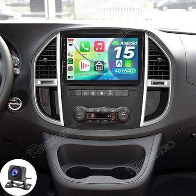 4+64G Android 15 Autoradio Carplay GPS Navi Für Mercedes Benz Vito W447 2014-23
