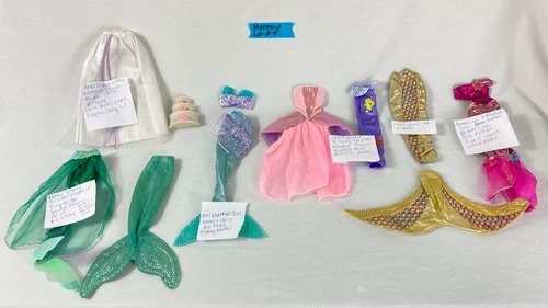 Mattel + Disney Store The Little Mermaid Ariel + Mermaid Lot Clothes Accessories