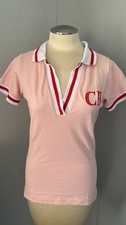 NEW CAROLINA HERRERA short sleeve polo T-shirt sizes M XL Pink