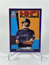 2022 Bowman Benny Montgomery #HIFI-2 Hi-Fi Futures Mojo Purple Refractor /250