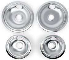 316048413 316048414 4 Pack Stove Drip Pans for Electric Stove Top