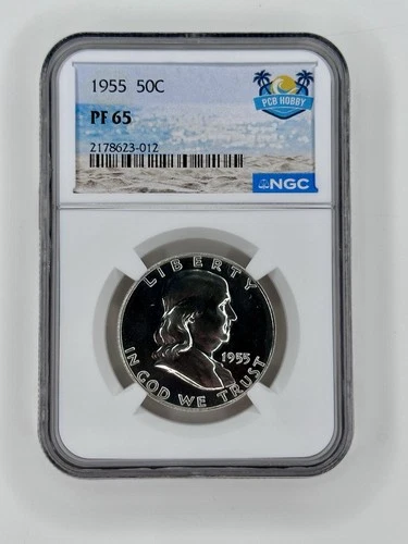 1955 Franklin Half Dollar NGC PF 65 Proof Silver Philadelphia