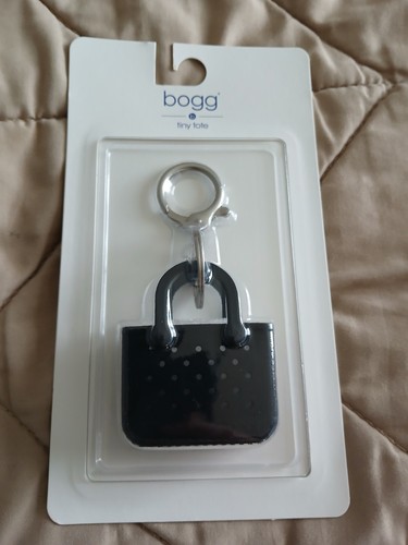 Schlüsselanhänger Bogg Bag Tiny Tote Marken schwarz