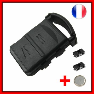 Coque PLIP Clé Pour Vauxhall Opel Corsa Agila Meriva Combo 2 Bouton 2Switch PIle