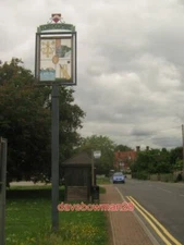 PHOTO  FORDCOMBE VILLAGE SIGN   ON SPRING HILL. CLOSE TO THE JUNCTION WITH CHAFF