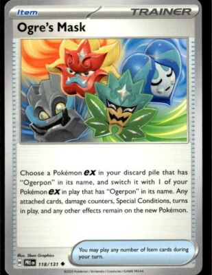 2025 Scarlet & Violet Prismatic Evolutions Ogre's Mask 118/131
