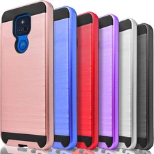 For Motorola Moto G Play 2021 Case Phone Shockproof Cover + Tempered Glass