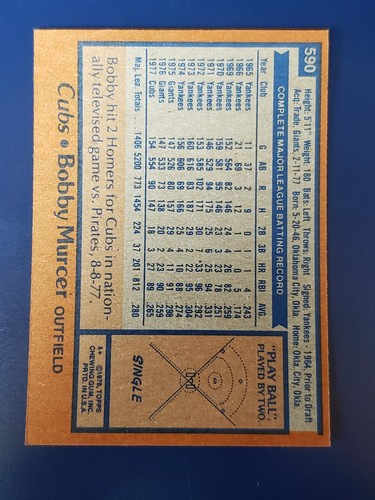 Tarjetas de béisbol Topps 1978 completa tu conjunto que elijas #529-630 - Imagen 117 de 195