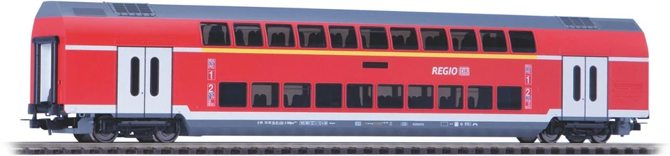 New! Special Combo PIKO 58803+58804+58805 HO Scale double-decker of the DB Regio - Image 3 of 4