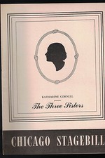 The Three Sisters Chicago Stagebill May 17 1943 Katharine Cornell