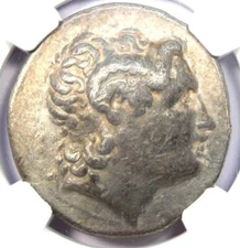 Thrace Lysimachus AR Tetradrachm Lysimachos Coin 305-281 BC - NGC Choice Fine