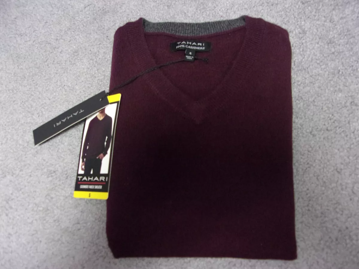 Tahari cashmere sweater mens cheap