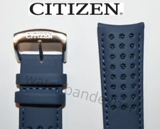 AUTHENTIC! Citizen Watch Band AT8020-03L H800-S081165 Blue Angels Leather Strap