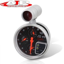 4-in-1 Oil Water Temp Cluster Gauge Analog 5 Tachometer For Honda Acura