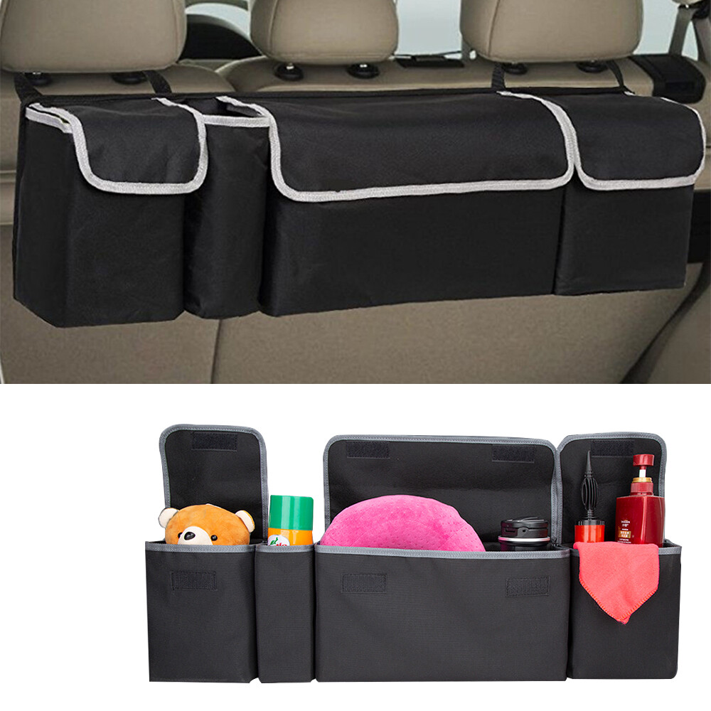 Car Trunk Organizer Oxford Interior Accessories Back Storage Seat Bag 4 Pocket