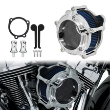 Clarity Air Cleaner Filter Blue Intake For Harley Touring Road King Glide 00-07