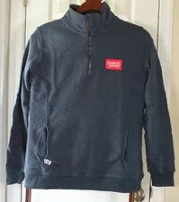 Samuel Adams 1/4 Zip Pullover Sweatshirt Size Medium New LA756M 100% Cotton