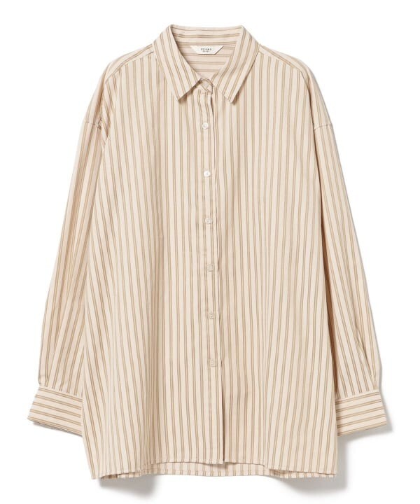 (ASK availability First) BEAMS  Striped Overshirt  NEW
