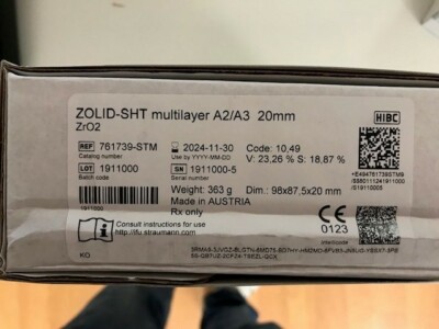 Amann Girrbach Ceramill Zolid- SHT Multilayer A2/A3 #791739