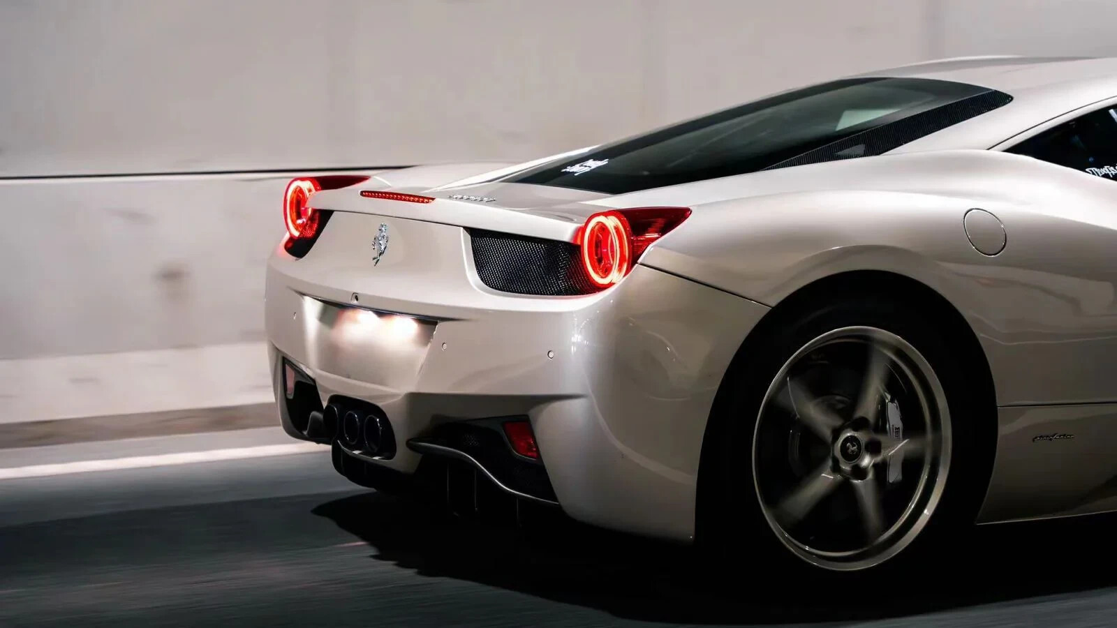 For 10-15 Ferrari 458 NOVA-Series Prismatic LED Tail Lights - Red Clear 668002