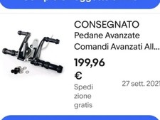Pedane Avanzate Comandi Avanzati Alluminio per Honda VT 750 Shadow Spirit 00-06
